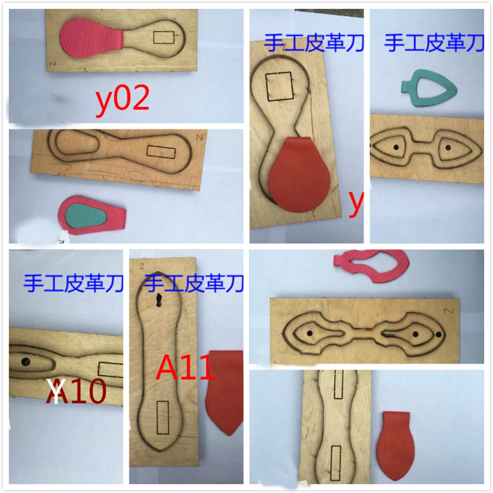 DIY leather craft key ring die cut knife mould multi design for option precise and easy use