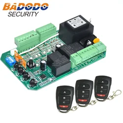 AC230V 120V Sliding gate opener motor control unit PCB controller circuit board electronic card plate remote control optional