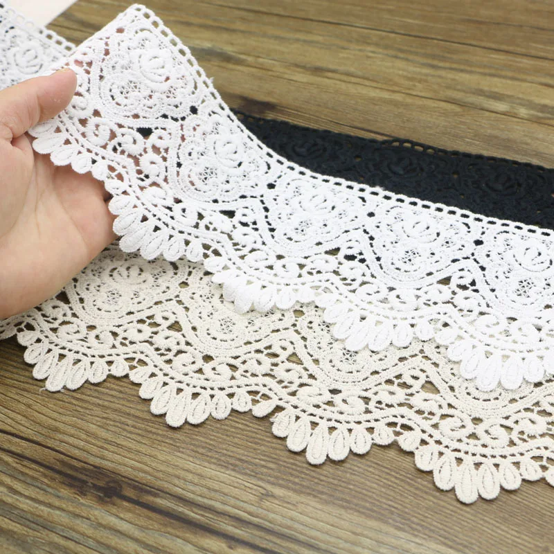 9cm 1yard  Voile Lace High Quality 100% Cotton Lace Fabric Free Shipping