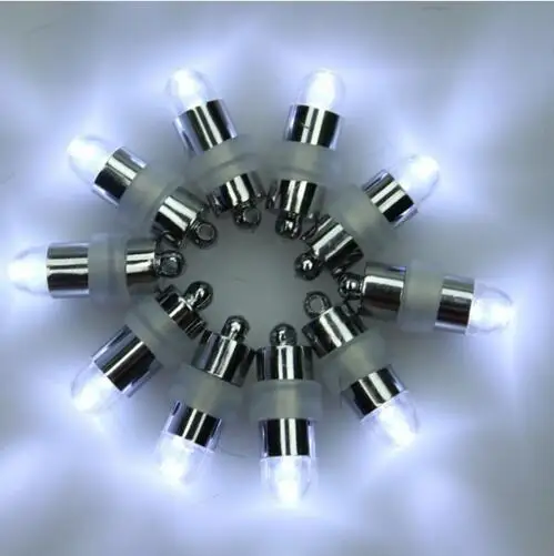

100pcs/lot Mini static balloons Lights LED Bulbs with Tail for party decoration WHITE color for wedding party deocration lamp