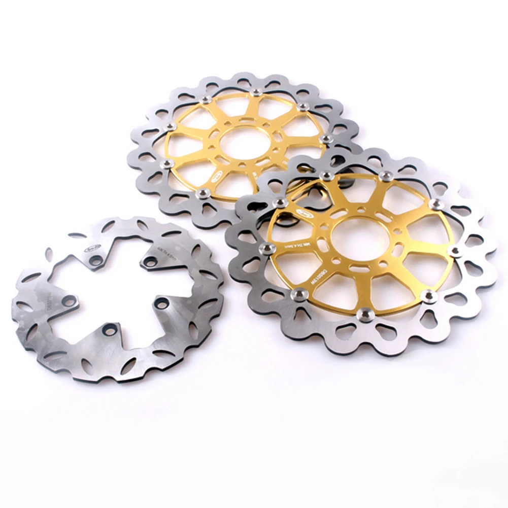 

Motorcycle Front Rear Brake Disc Rotors Set for Suzuki GSXR1300 Hayabusa GSX1300R GSXR 1300 1999-2007 Floating Disks 3PCS