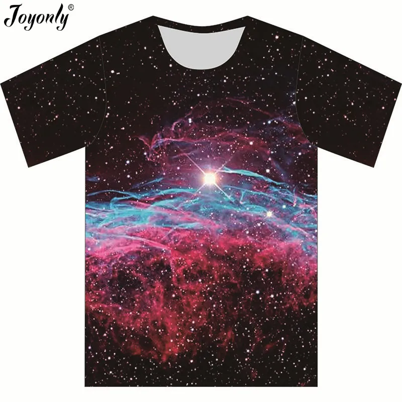 Joyonly Children Red Galaxy T-shirts Space Universe 3d Print T shirt Boys Girl Brand Clothing Tops Tees 2018 Summer Cool Clothes