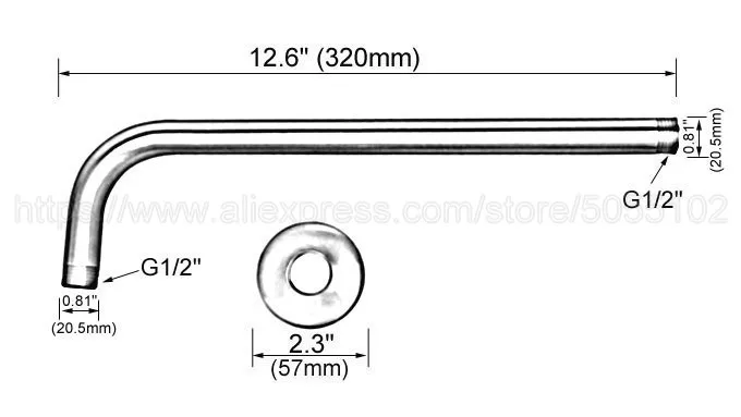 8 inch Anitque Brass Copper Round Bathroom Rain Shower Head Home Bathroom Product (Standard 1/2\