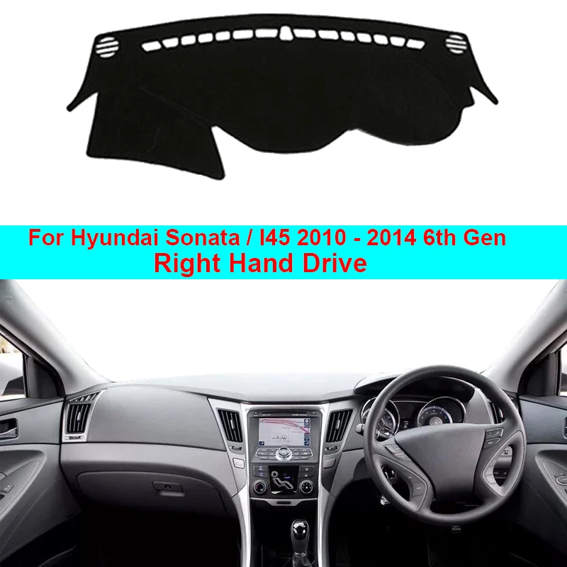 Car Inner Dashboard Cover Dash Mat Carpet Cape Cushion Pad For Hyundai Sonata / I45 2010 2011 2012 2013 2014 6th Gen YF Series