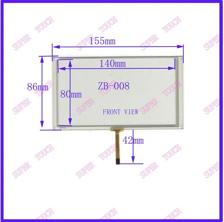 ZhiYuSun NEW HLD-TP-1715 6.2inch 4 line change 8 line  touch screen panel Sensor glass Compabible for GPS CAR