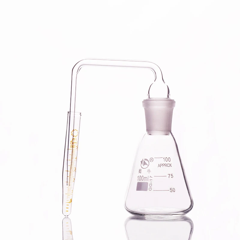 Complete set arsenic hydrogen generator 100ml,with Conical flask 100ml,Bent pipe,Glass tip centrifuge tube 5ml