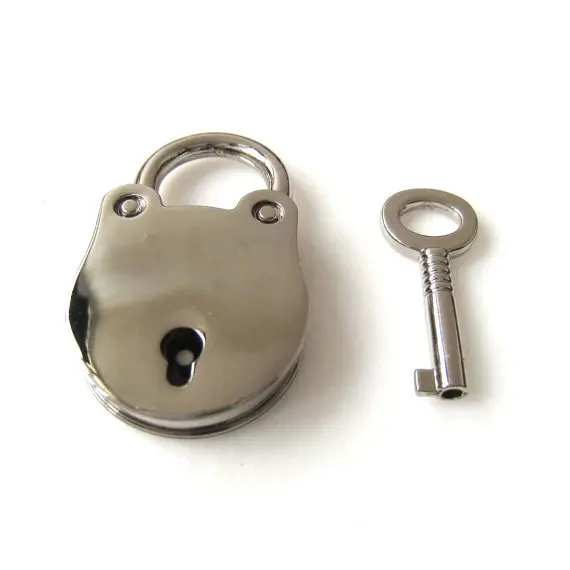 3.8 X 2.1 cm & Silver Frog Shaped Lock Key for Hand Bag Clutch Backpack