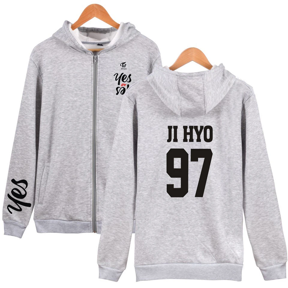 fashion Kpop Twice Harajuku Hoodie Sweatshirts men women zipper hoodies jackets casual long sleeve zip up hooded tracksuits tops