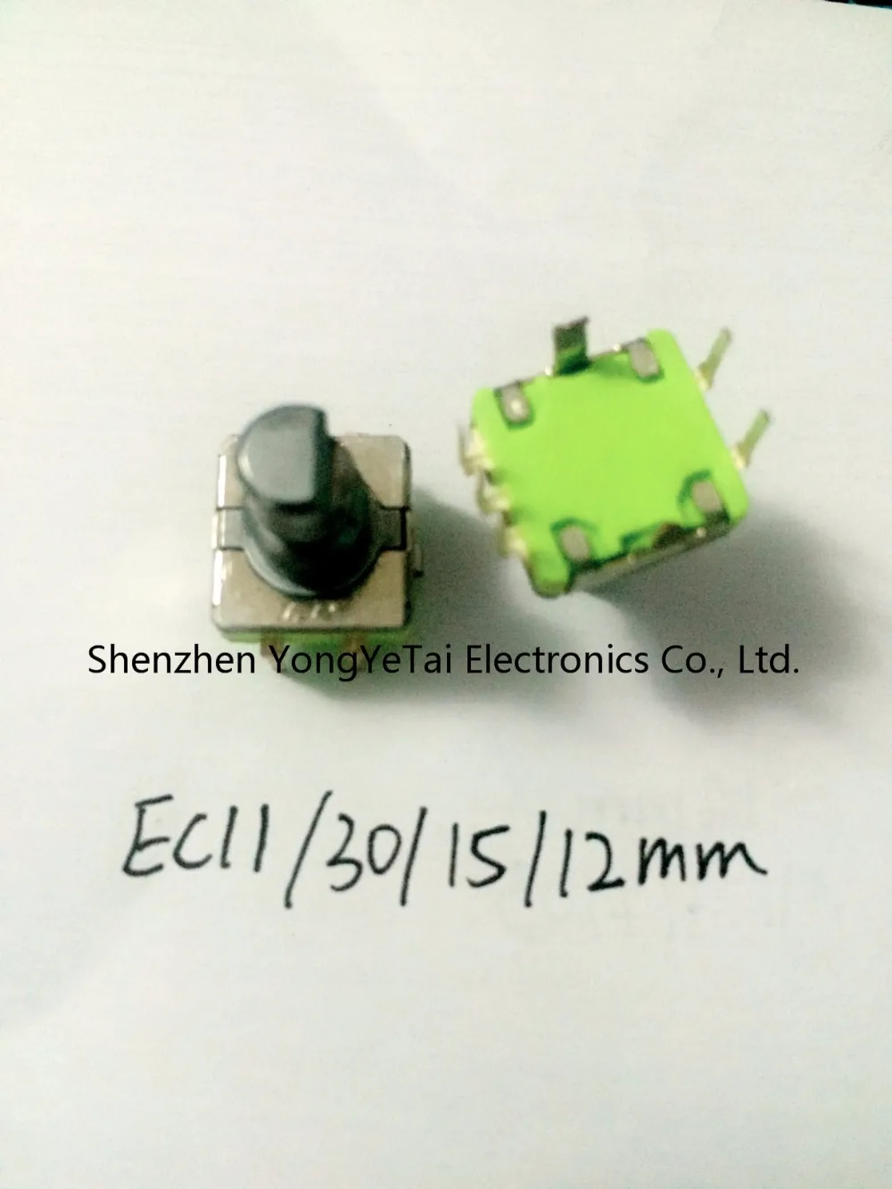 

YYT 2PCS EC11 rotary encoder switch 30 positioning 15 pulse axis 12MM car digital potentiometer