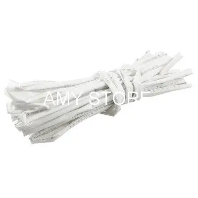Razão de 2:1 6mm de diâmetro tubo termorretrátil branco encolhendo tubulação 10m