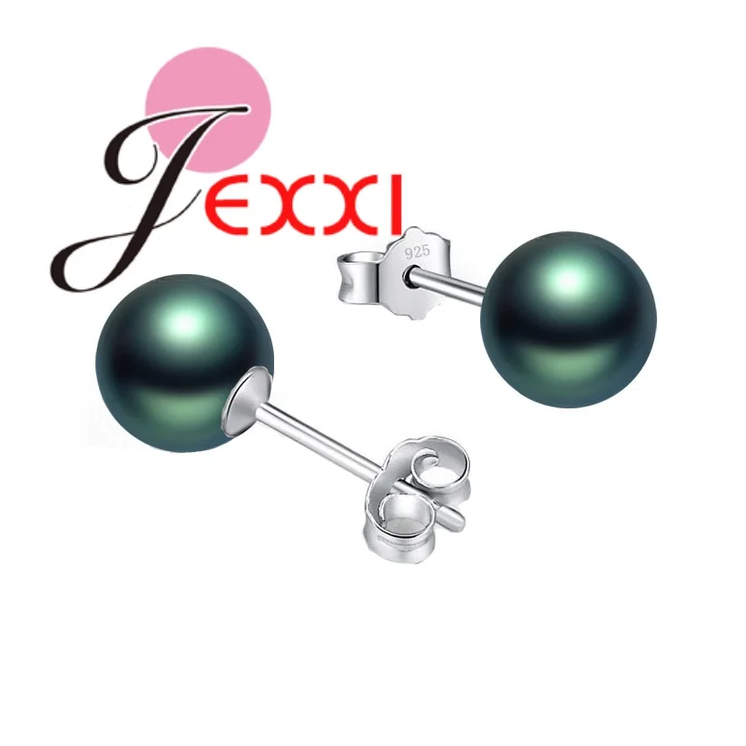 

Fashion Jewelry Ball Earrings Hot Selling 925 Sterling Silver Color Color Ball Earrings for Women Fashion Jewelry