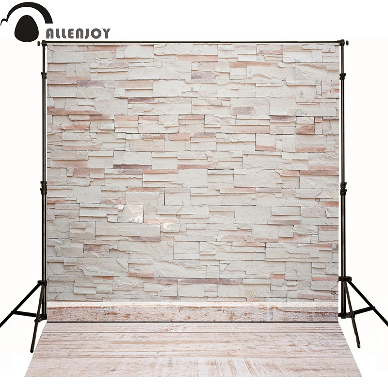 Allenjoy Professional photography background Wood wall texture mosaic newborn baby shower vinyl fabric high quality interesting