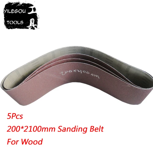 

5Pcs 200*2100mm Sanding Belt For Wood 200 * 2100mm Sanding Screen (Grit 60 100 180)