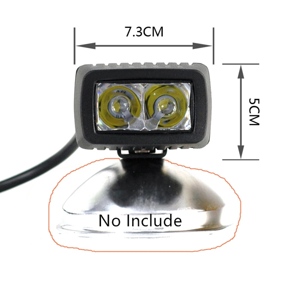 Marloo 2Pcs 10W LED Work Light Bar 12V 24V Motorcycle Bike Car Auto Truck ATV Trailer 4X4 4WD Tractor DRL Driving Fog Lamp