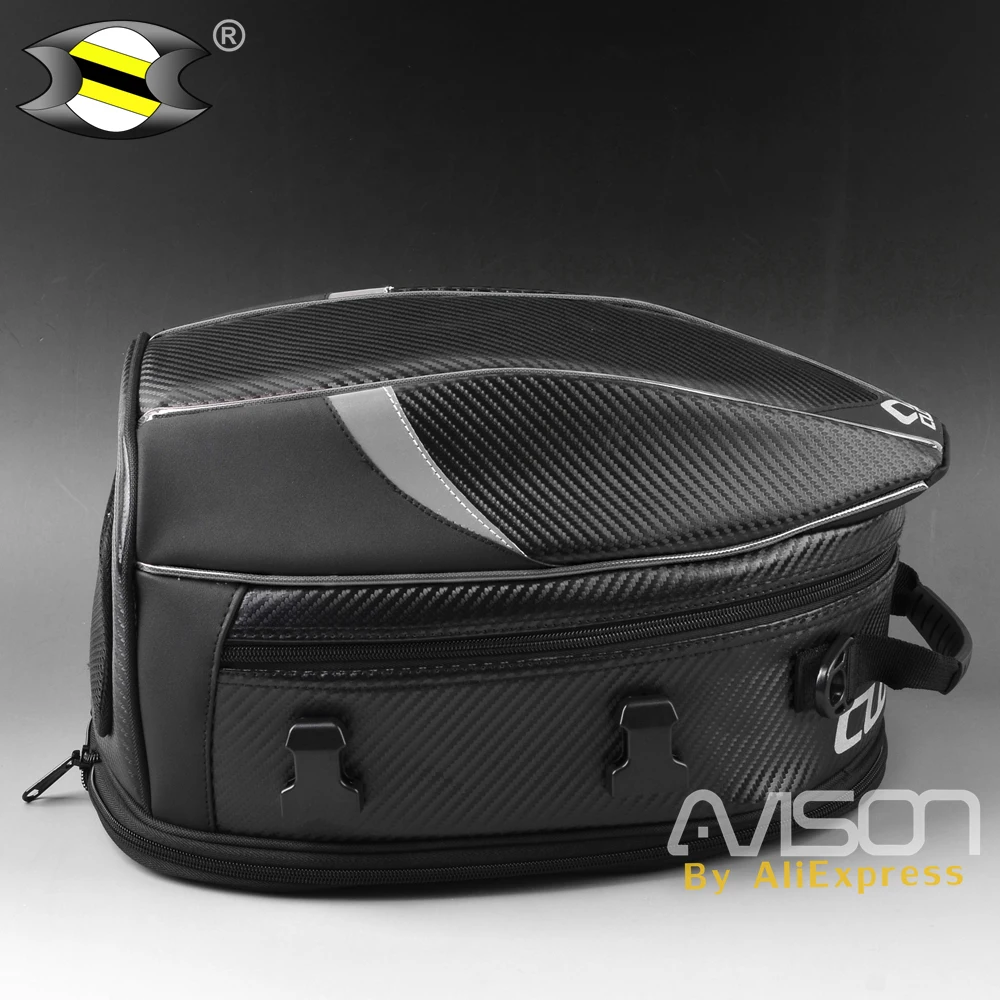 Motorcycle Tail Bags Waterproof Back Seat Bags Kit Travel Bag Motorbike Scooter Sport Luggage Rear Seat Rider Bag Pack