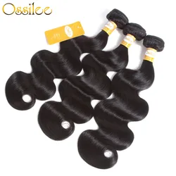 Ossilee Body Wave Bundles Malaysian Hair Bundles Human Hair Bundles 1/3/4pcs/lot Human Hair Weave Bundles NonRemy Hair Extention