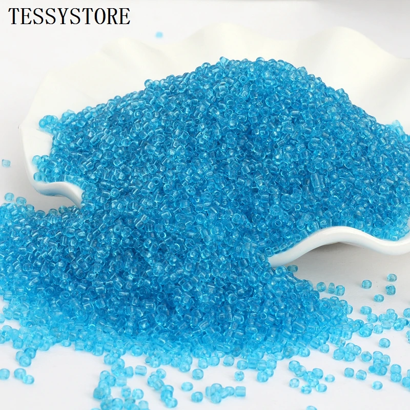 1000pcs/lot 2mm Transparent Color Czech Glass Seed Spacer Beads  Austria Crystal Round Hole Bead For Kids DIY Jewelry Making Fit
