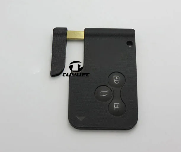 3 Pulsanti Smart Card Remote Shell Chiave per Renault Megan con Inserto Di Emergenza piccola chiave