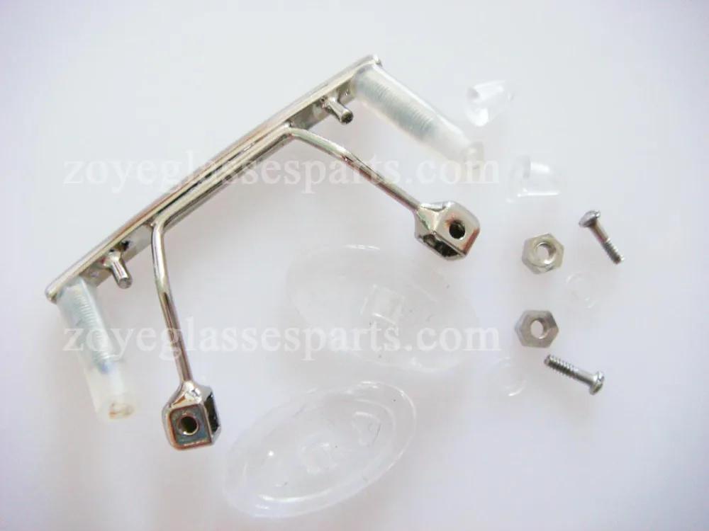 eyewear bridge replacement for rimless frame,gold gun silver color eyeglass nose bridge,stainless steel eyewear bridges TB-886