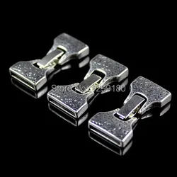 5sets Fashion Fold Over Lobster Clasp Necklace Hook Findings Bails For Pendant Bracelet Hole:2.5x15.2mm Length:36mm 1.42inch
