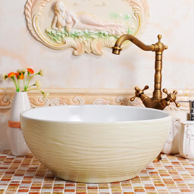 

Fashion brief art basin wash basin counter basin mdash . white ring