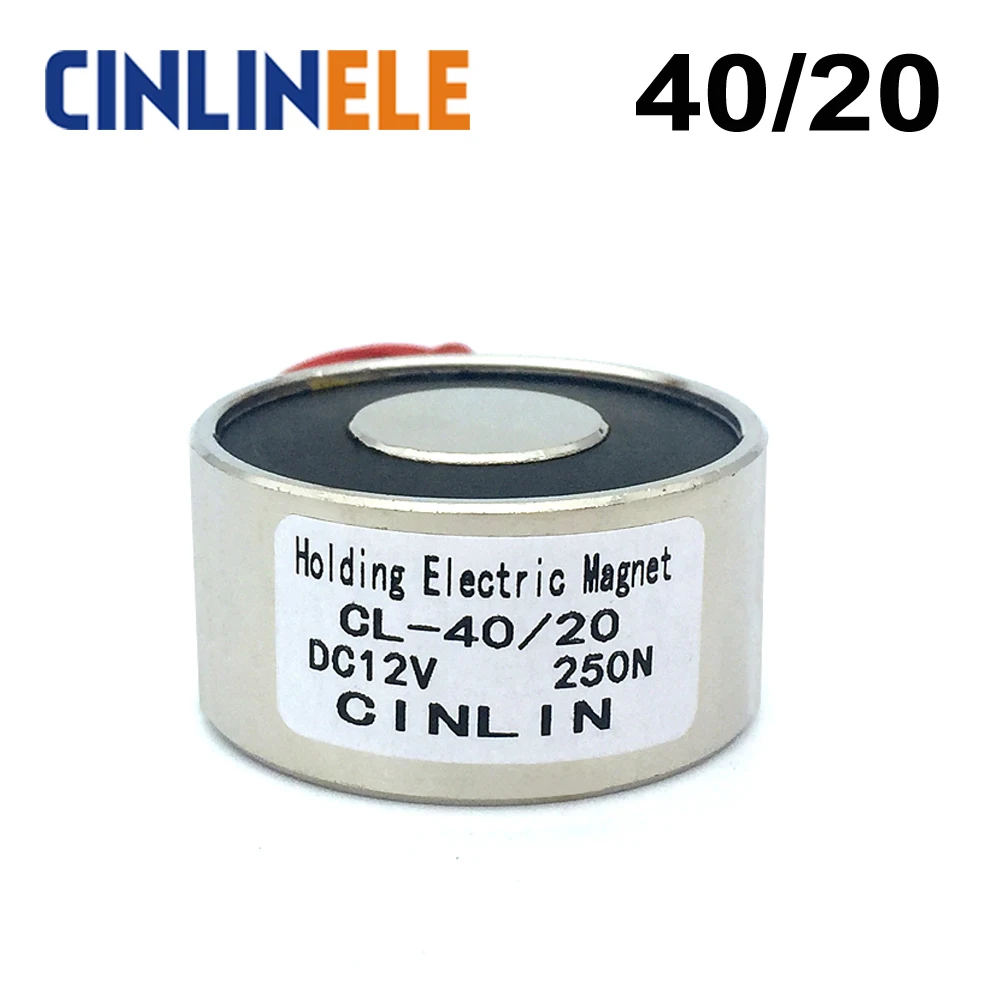 مغناطيس كهربائي حامل بقوة 25 كجم للاستخدام الصناعي: تقييم شامل لمغناطيس D40mm × H20mm مع مدخلات DC 6V، 12V، 24V