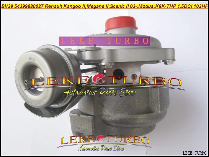 Free Ship Turbo KP39 54399880027 54399700027 54399880002 Turbocharger For Renault Kangoo II Megane Scenic II Modus K9K-THP 1.5L