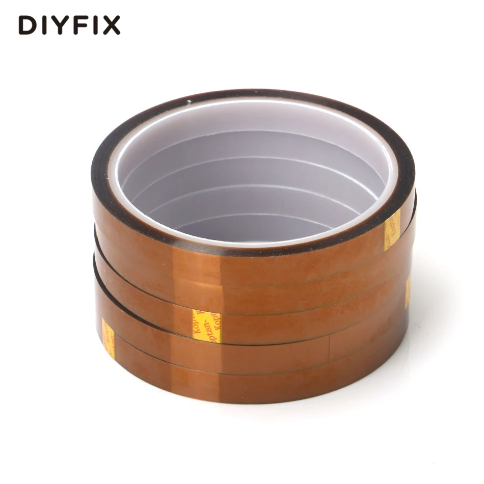 DIYFIX 10 ملليمتر × 33 متر شريط بوليميد مقاومة للحرارة عالية درجة الحرارة لاصق العزل الشريط ل BGA PCB SMT