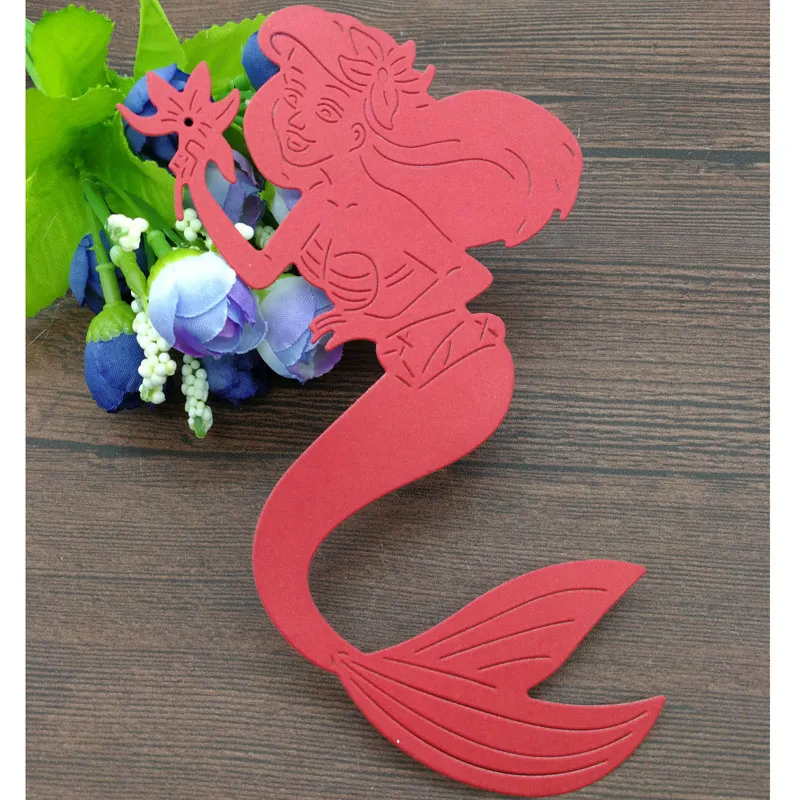 95mm x 165mm Big Mermaid Height Steel Metal Cutting Dies Stencil Scrapbooking Photo Album Card Paper Embossing Craft DIY