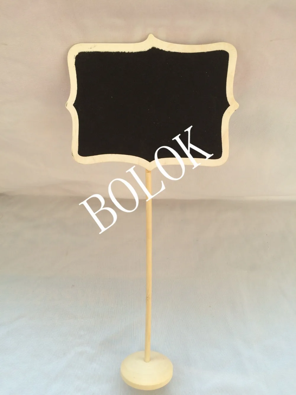 5pcs/lot lLARGE SIZE Wholesale 16x12cm Wooden Framed chalkboard on stick Stand Place holder For Wedding Party Decoration