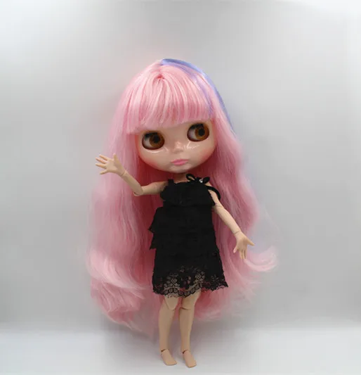 

Кукла Blygirl Blyth розовая фиолетовая Смешанная кровавая Обнаженная кукла шарнирное тело 19 шарнирные куклы «сделай сам» могут сменить макияж