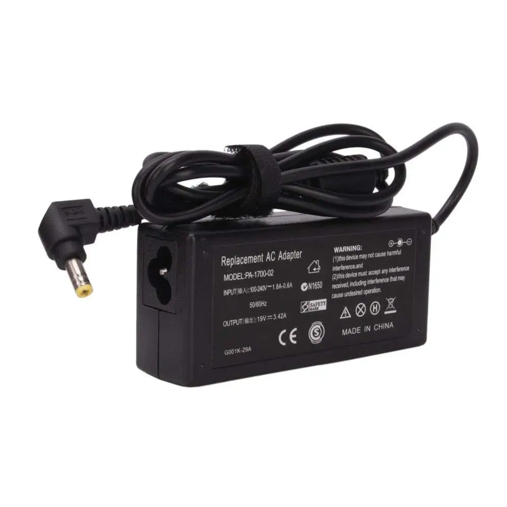 Pengisi daya adaptor daya untuk Toshiba, 19v 3,42a dc 5.5*2.5 mmAC untuk Toshiba Satellite C55 C850 C50 L755 C855 L655 L745 P50 C855D C55D S55