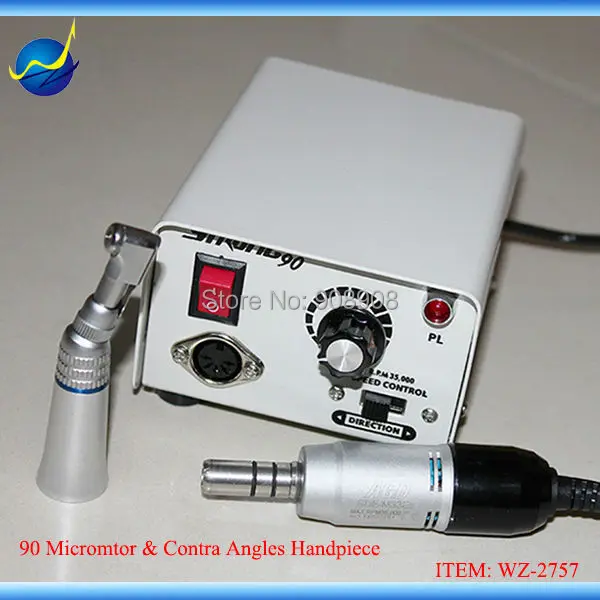 35000rpm SDE-M33Es E-Type Motor & Contra Angle Head + Mini Strong 90 Micromotor Power Engine