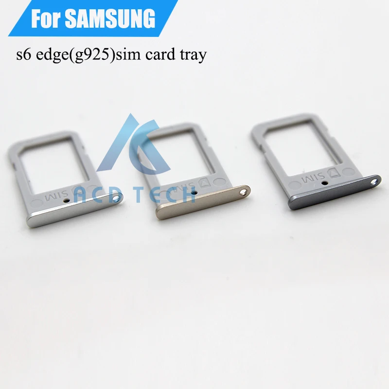 Oem sim-kaart lade houder slot voor samsung galaxy s6 edge g925 vervanging deel