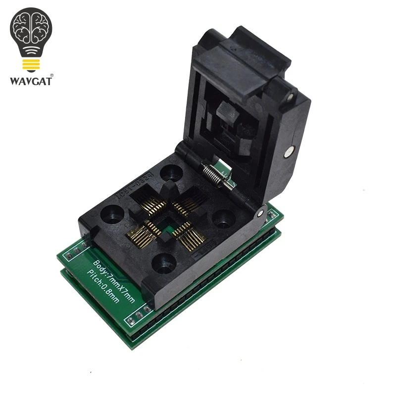 QFP48 to DIP48 TQFP32 QFP32 TO DIP3 IC Test Socket 0.5mm Picth LQFP48 to DIP48 Programming Adapter / TQFP48 to DIP48 Adapter