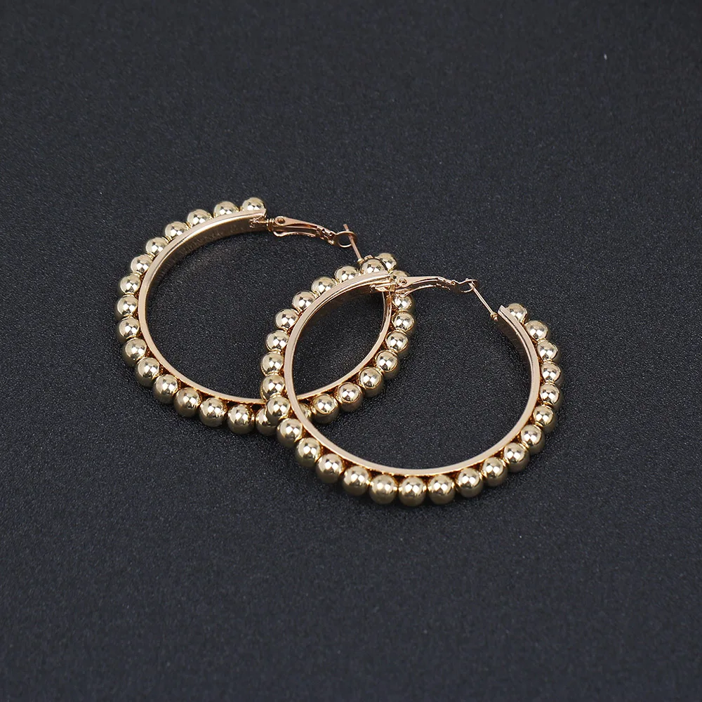 BLIJERY 2019 New Fashion Circles Hoop Earring For Women Steampunk Jewelry Vintage Gold Silver Color Statement Earrings Brincos