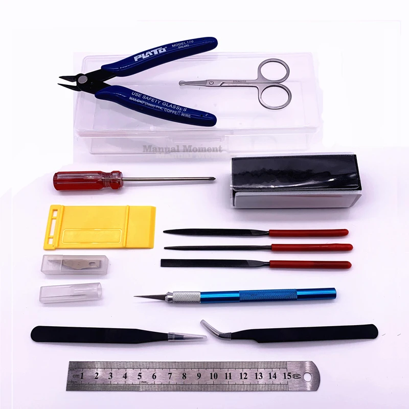 Modeling Toolkit Pliers Tweezers Electric Sander Scissors Sanding File Model Making Tool Assembly Retrofit Gundam Hobby DIY