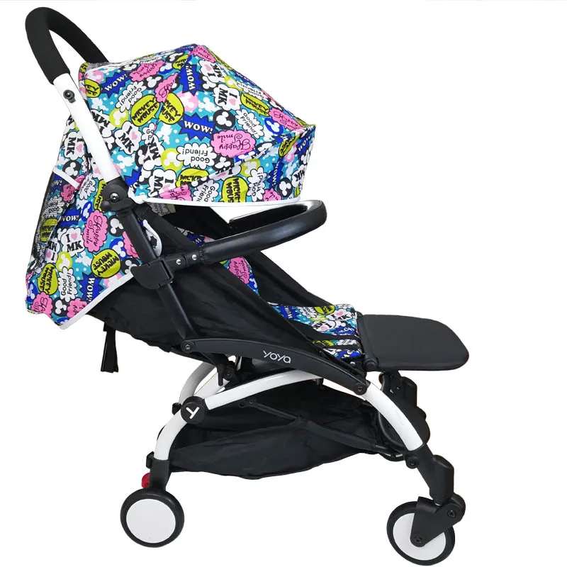 Baby Stroller Footboard & Leather Bumper Bar & Handrest Baby Stroller Accessories Fit Yoyo Yoya YuYu Pram Armrest Footrest