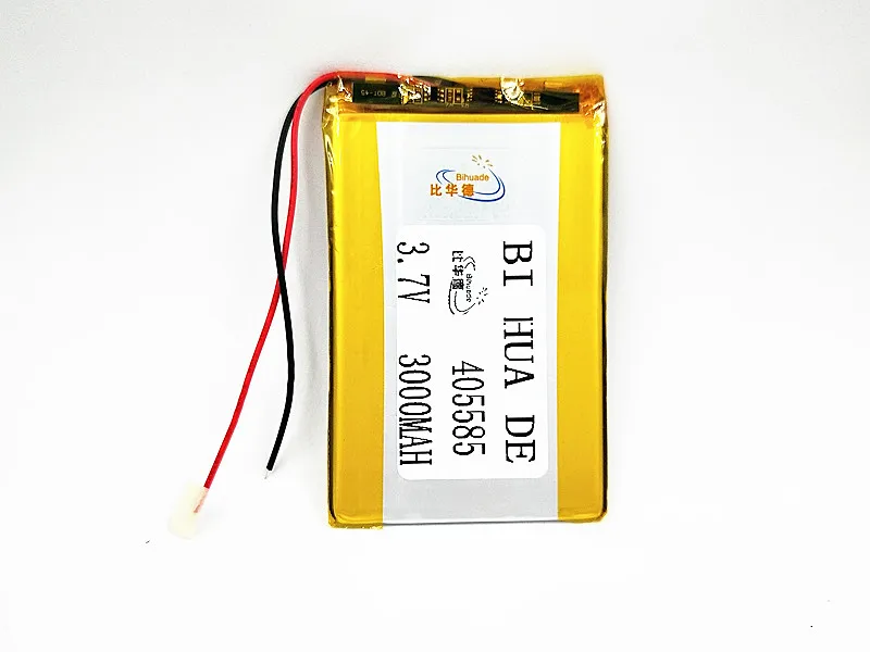 Wholesale 405585 Lithium Polymer Battery 3.7V 3000mAh Li ion Rechargeable Accumulator For MP4 MP5 Mobile Power Bank DIY E-book