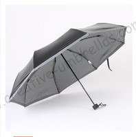 3pcs/lot Night walking luminous reflective neon folding lighting umbrella 5 times coat Anti-UV two layers fluorescent parasol