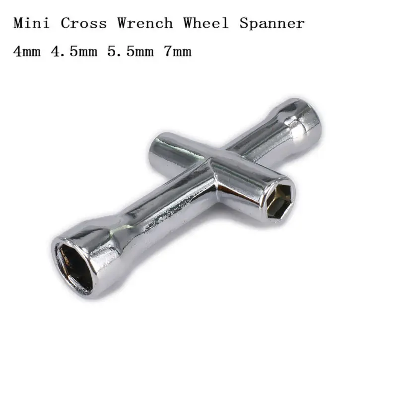 Large/Mini Cross Wrench Wheel Wrench Spanner Cross sleeve7mm 8mm 10mm 12mm 17mm/4mm 4.5mm 5.5mm 7mm for RC model car repairing