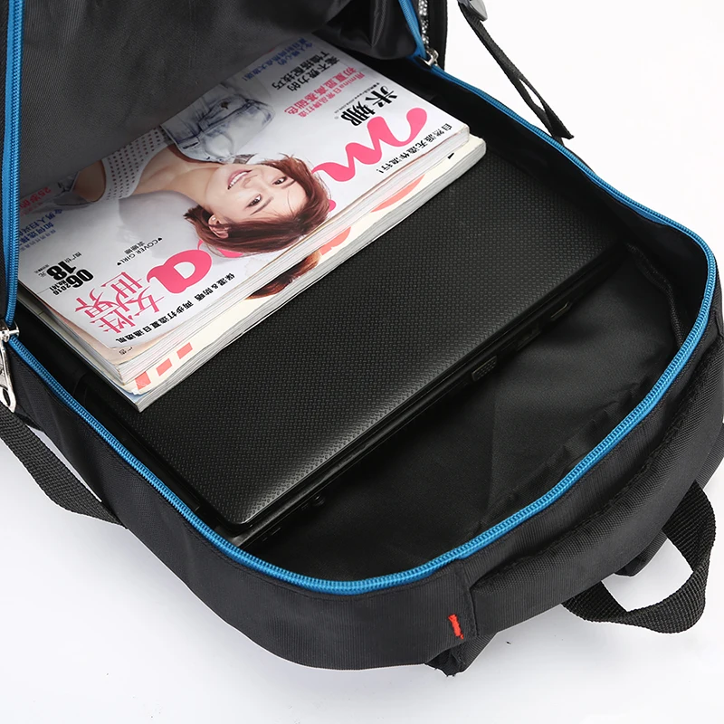 Travel Multifunction Bag Fashion Zipper Open Bag Men\'s Backpack Laptop High Quality Designer Male Backpacks Card Classic Bags