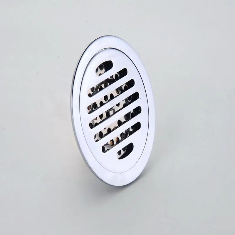 Brass T Type Deodorant Core Floor Drains Filter, Round Floor Drain Strainers Covers Chrome Plated Free Shipping