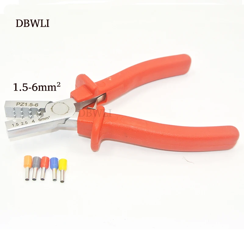 Small Crimper Pliers 0.25-35mm Germany Style Electrical Bootlace Terminal Ve Crimping Tools