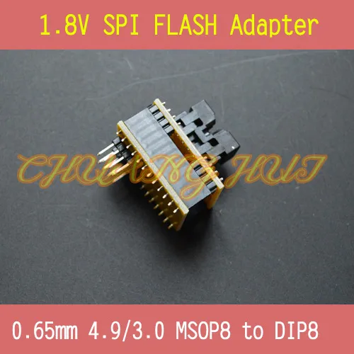 1.8V adapter for SPI Flash MSOP8 to DIP8 W25 MX25 can use on programmers such as CH2015 TL866 test socket