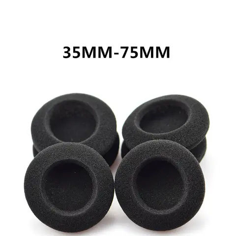 교체용 폼 이어 패드 쿠션 35MM 40MM 45MM 50MM 55MM 60MM 65MM 70MM 75MM 헤드폰용 고품질