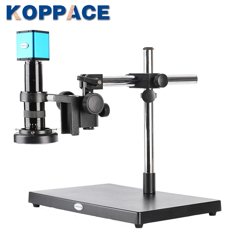 KOPPACE 32-205X HDMI HD Autofocus Industrial Microscope Universal Bracket Autofocus Electron Microscope