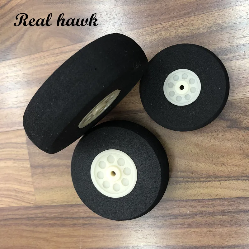 2pcs/lot High quality Airplane Wheels diamete30/35/40/45/50/55/60/65/70/75/80/90mm Airplane sponge wheels sponge tire Wholesale