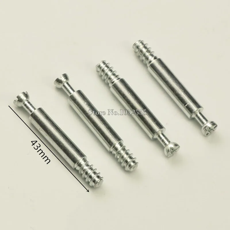 100Sets 2 in 1 Furniture Connecting Nut and Bolts Fittings Bed Wardrobe Furniture Accessory Screw Rod + Eccentric Wheel K230