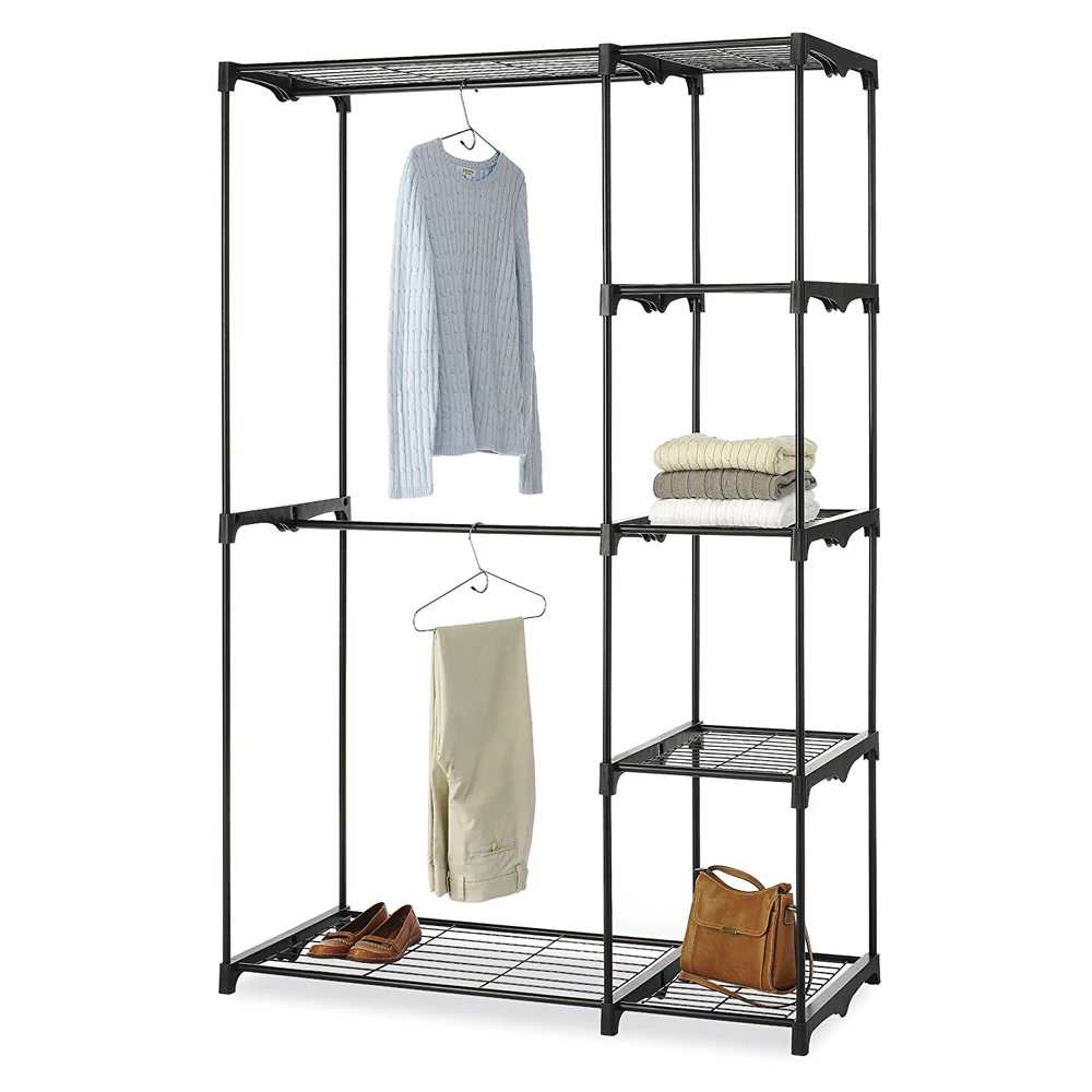 Portable Practical Five-tier Wardrobe without Cloth Cover